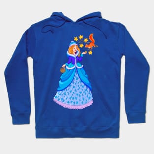 Princess in winter costume Hoodie